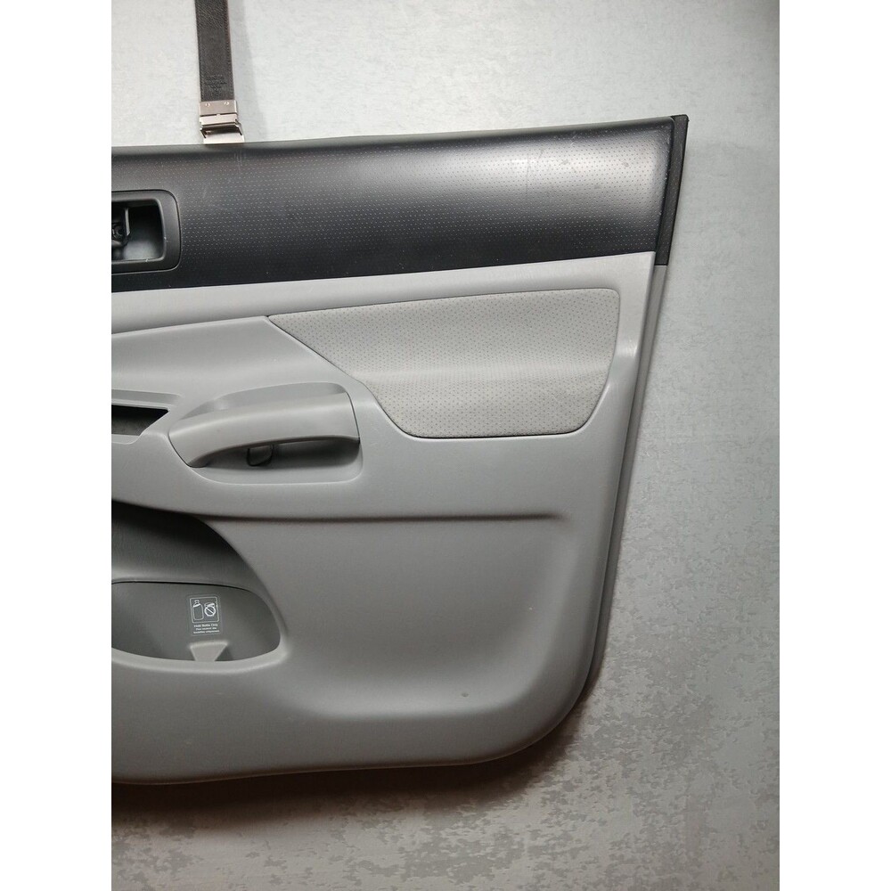 05-15 Tacoma Grey Black Front Passenger RH Interior Door Trim Panel Factory OEM - Picture 4 of 11